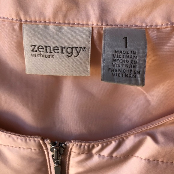 Zenergy Size 1 Blush Quilted Zip Jacket - Picture 5 of 9